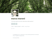 Tablet Screenshot of marcomaroni.it